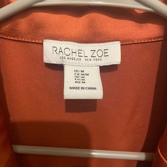 Rachel Zoe Copper Button Up Top - Picture 3 of 3